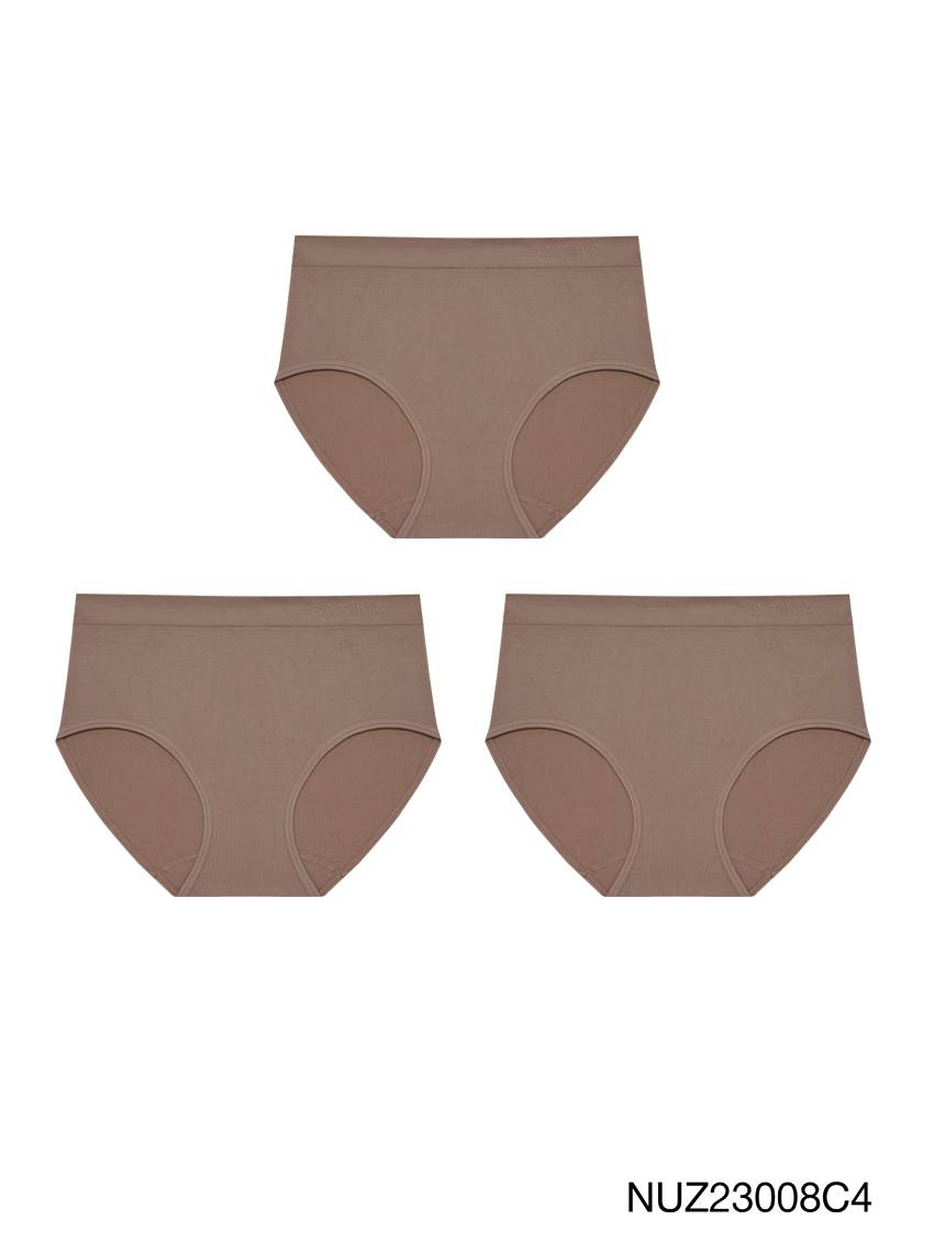 PACK 3pcs.[Online Exclusive]  Seamless Fit Mid Waisted Panty