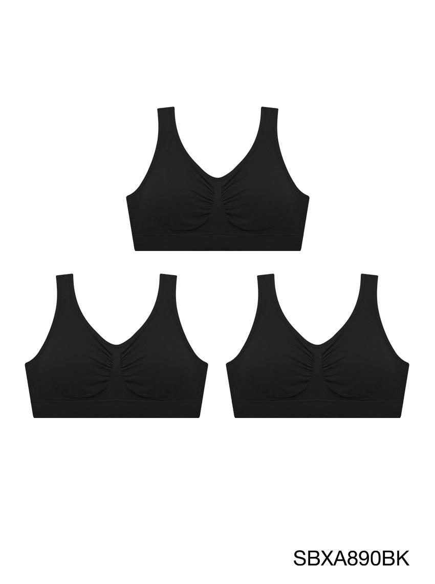 (แพ็ค 3 ชิ้น[Online Exclusive]  Habpy Lady เสื้อชั้นใน ไร้โครง