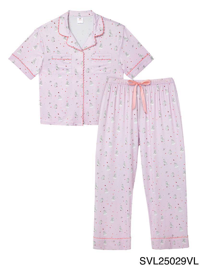 Sabina x Momorei เซ็ตชุดนอนเสื้อแขนสั้น กางเกงขายาว