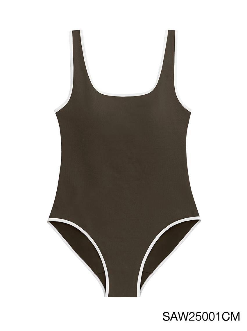 From Marine to Fashion Sleeveless One Piece Swimsuit